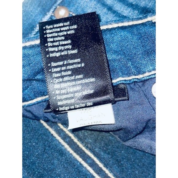 Men's PAIGE Federal Denim Jeans Blue Straight Leg Stretch Size 32 Fits 33x31 - Picture 15 of 16